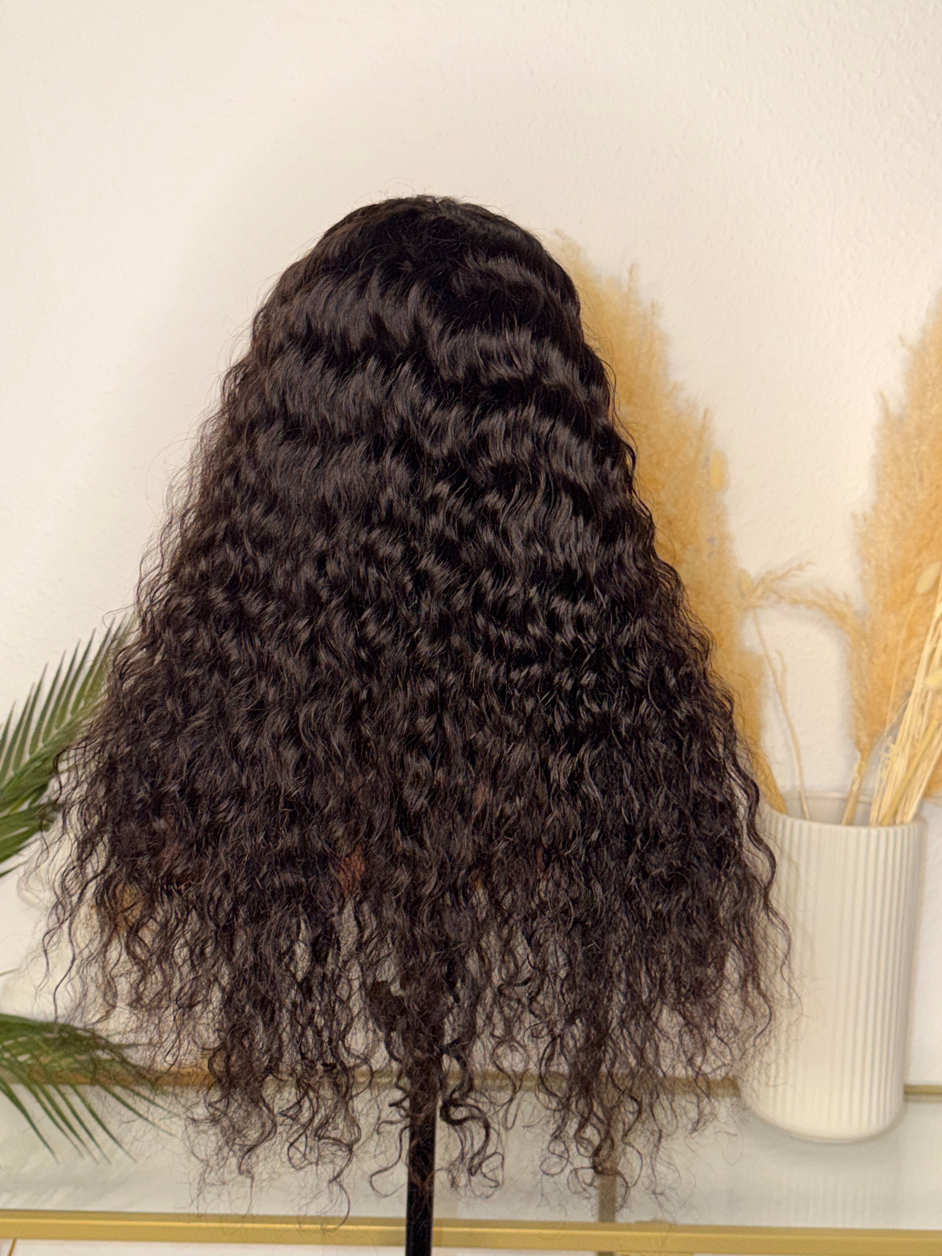 Curly wig 22inch avec closure4x4