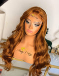 Anna-Closure 4x4 Wig cuivrée