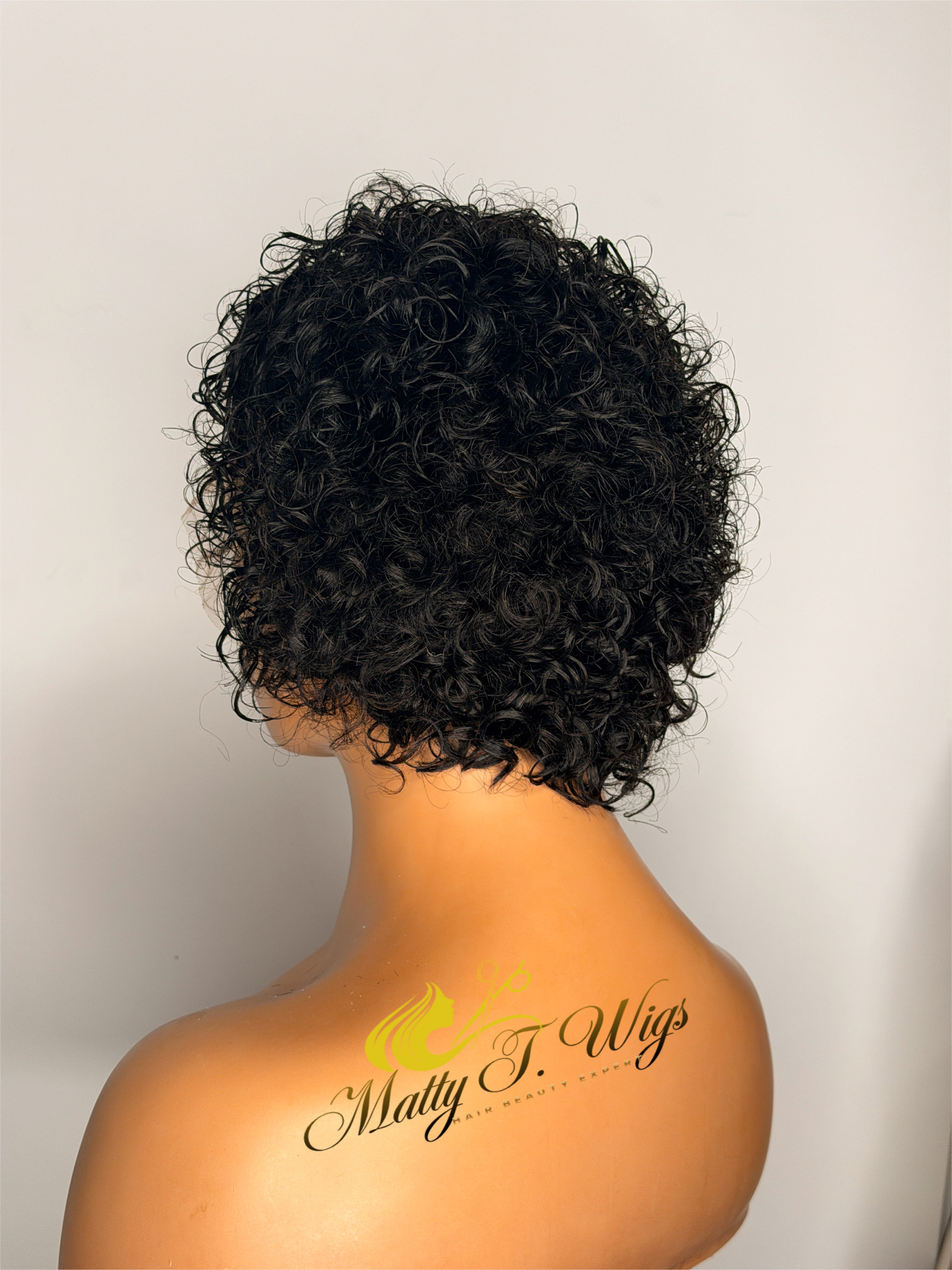Pixie cut curly