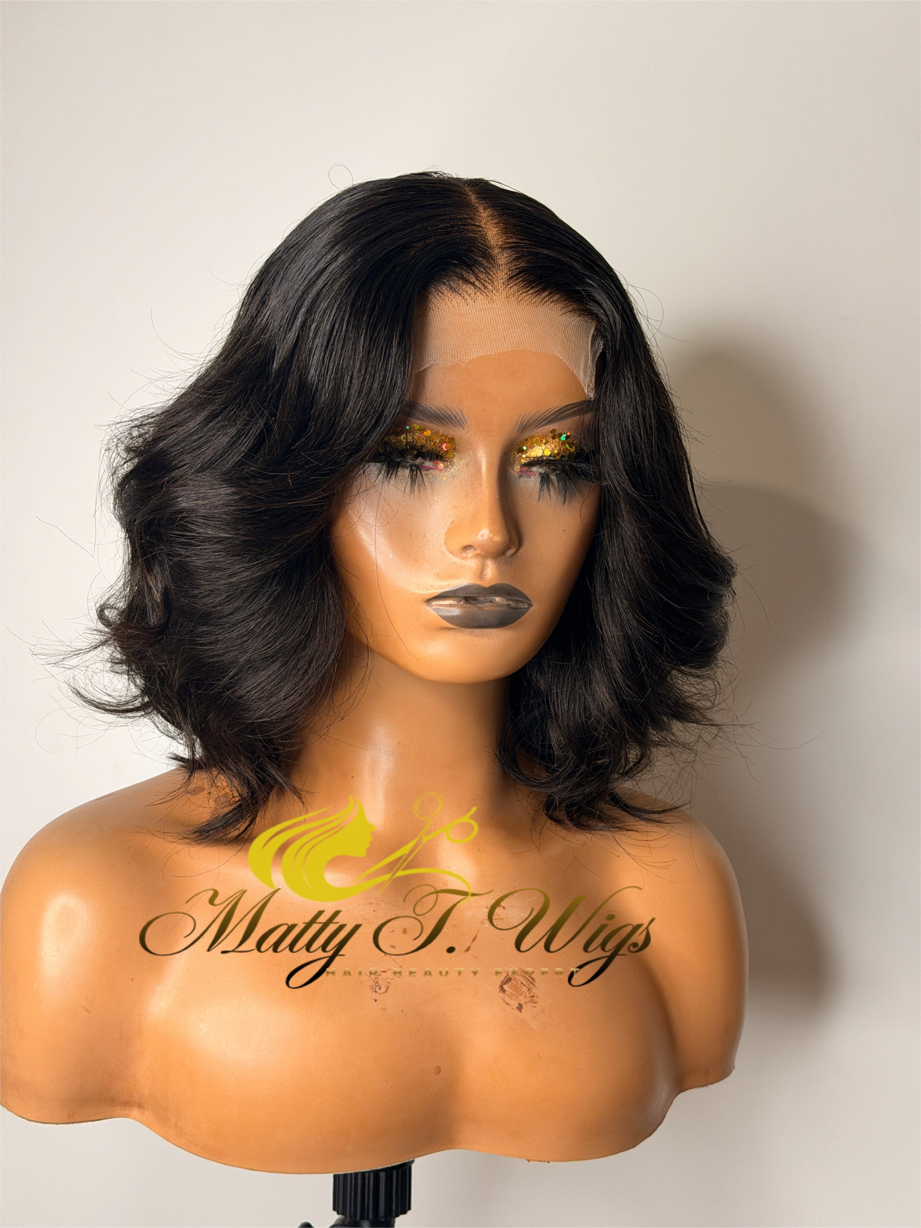 Bob wig 12inch avec HD 4x4 closure