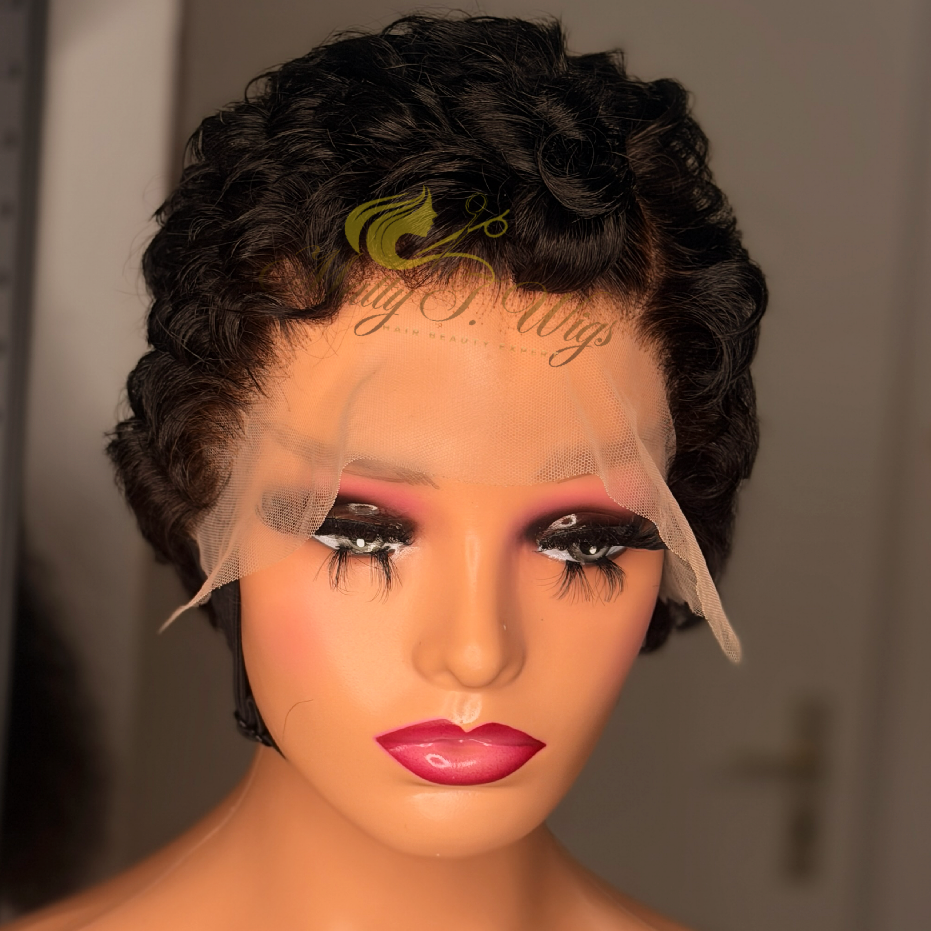 Pixie cut 13x4 wig
