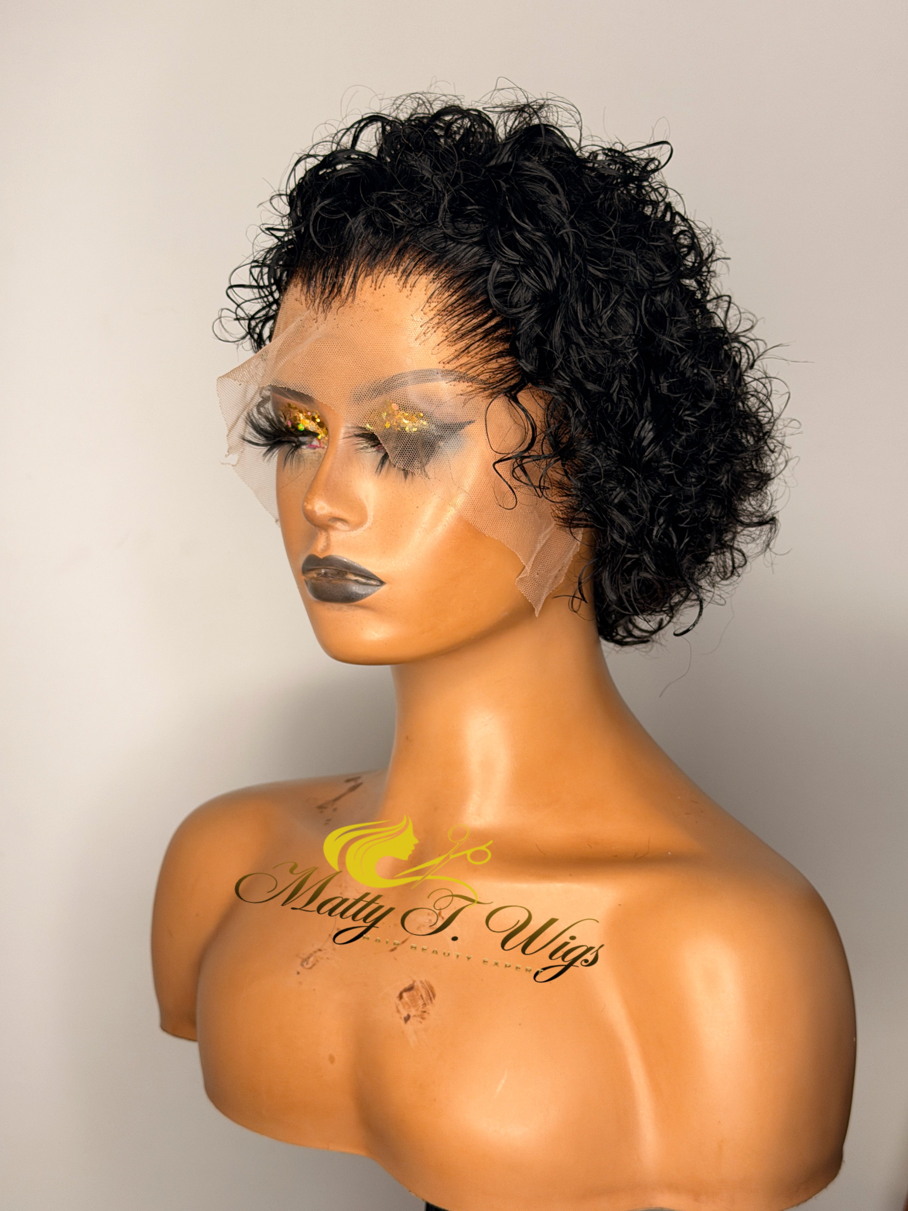 Pixie cut curly
