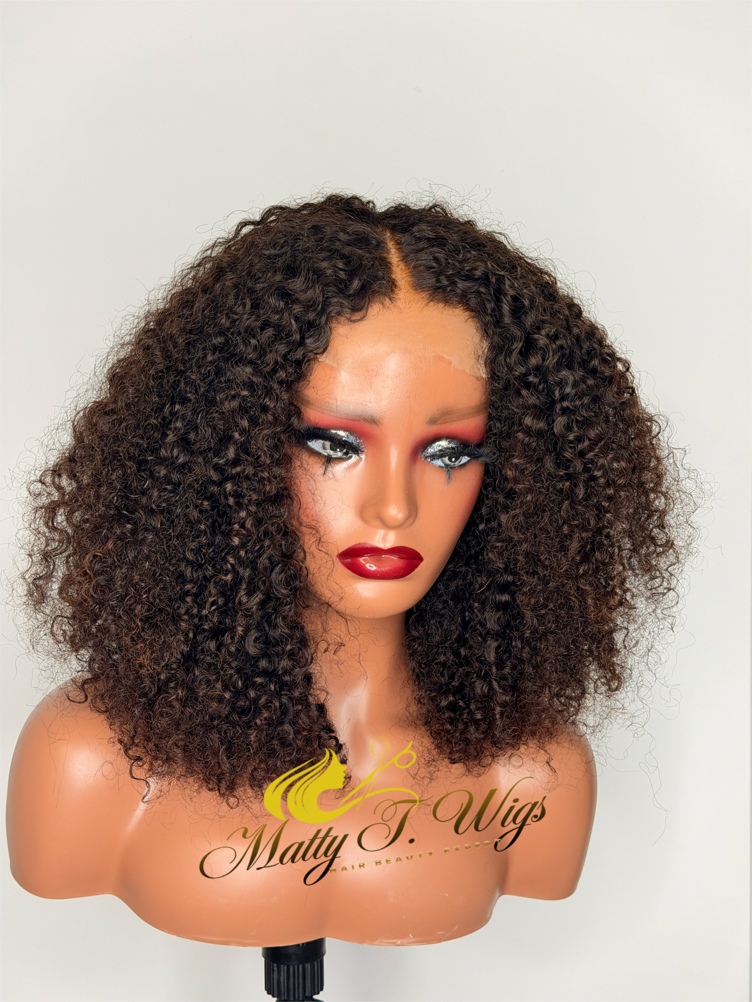 Diva-Kinky curly Wig HD closure