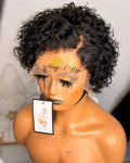 Pixie cut curly