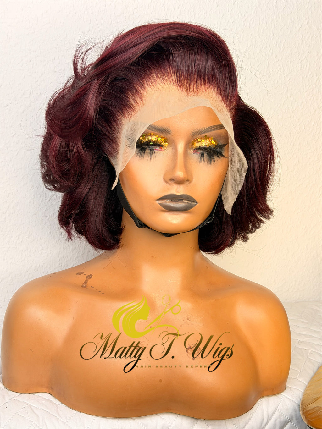 Irma red- Fluffy bob Wig