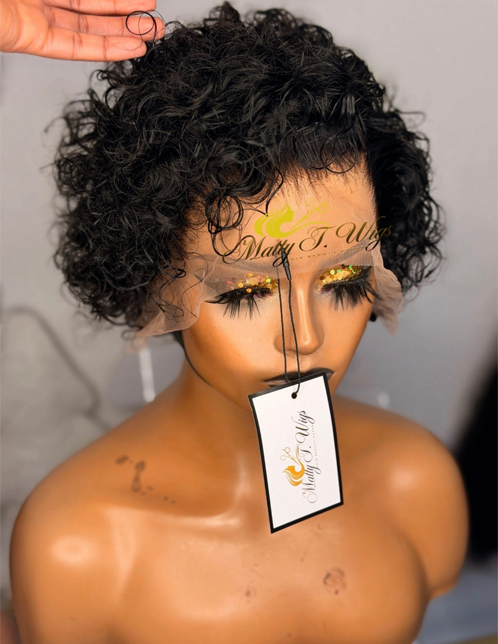 Pixie cut curly