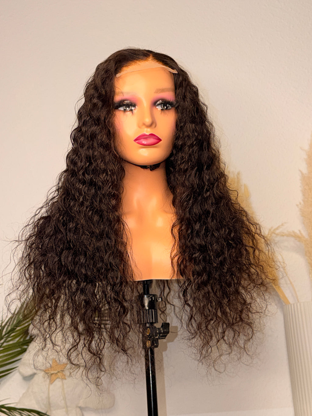 Curly wig 22inch avec closure4x4