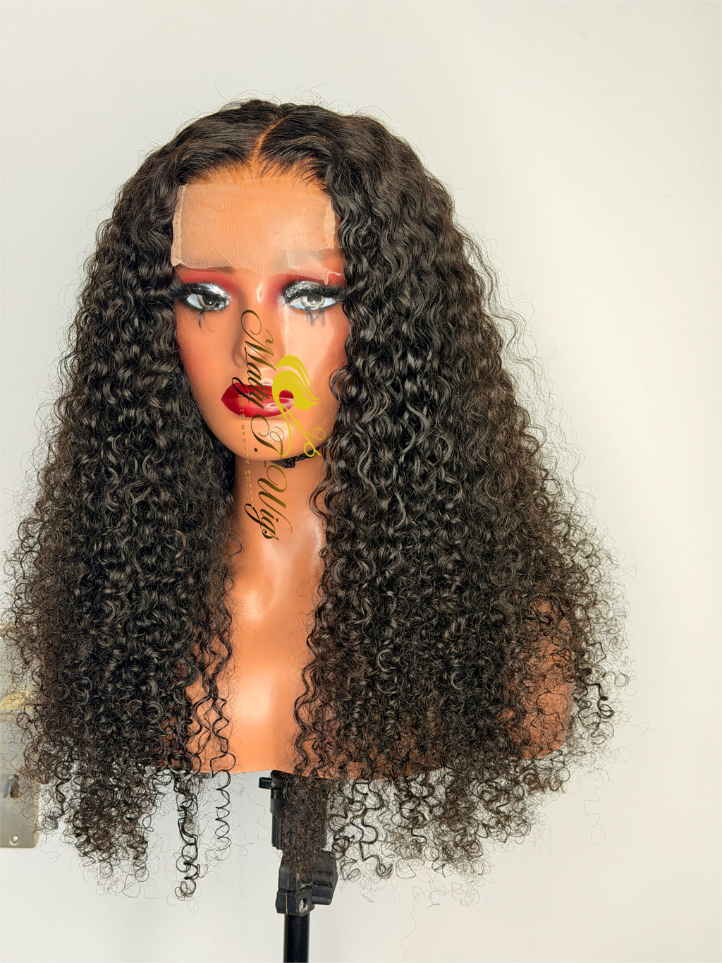 Burmese curl wig 4x4 closure