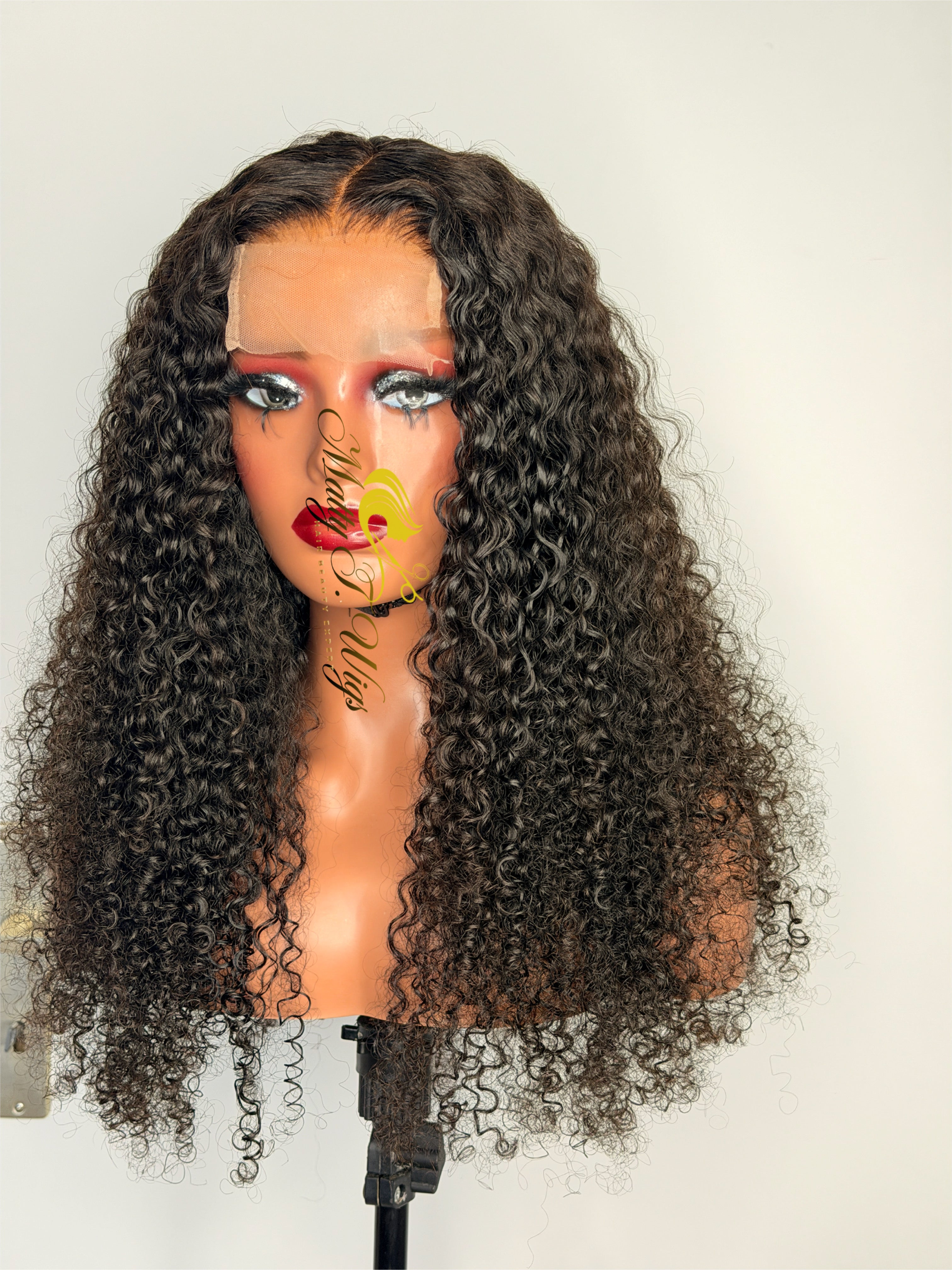 Burmese curl wig 4x4 closure