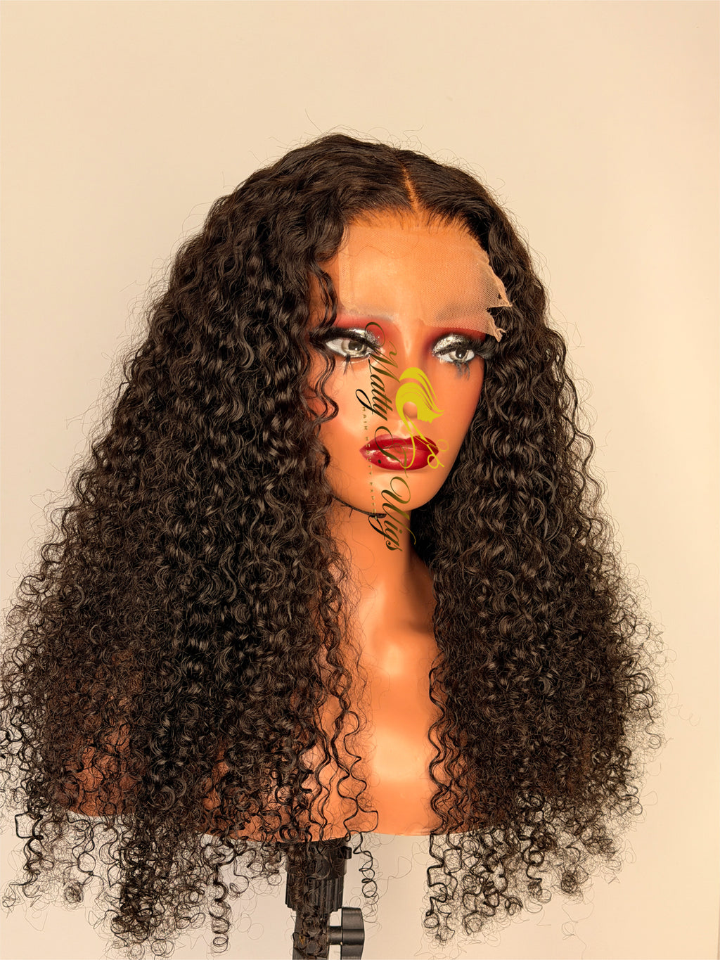 Burmese curl wig 4x4 closure