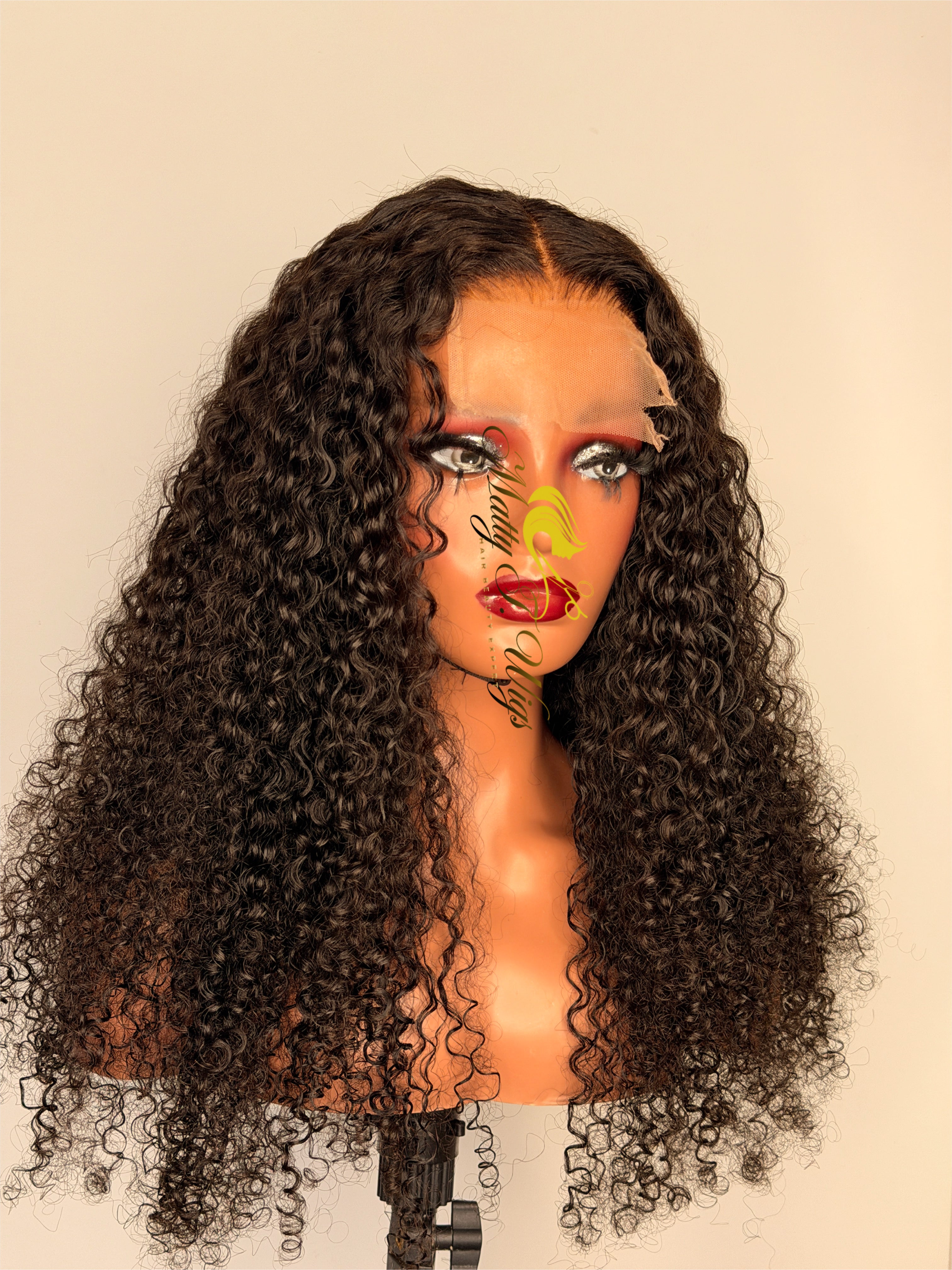 Burmese curl wig 4x4 closure