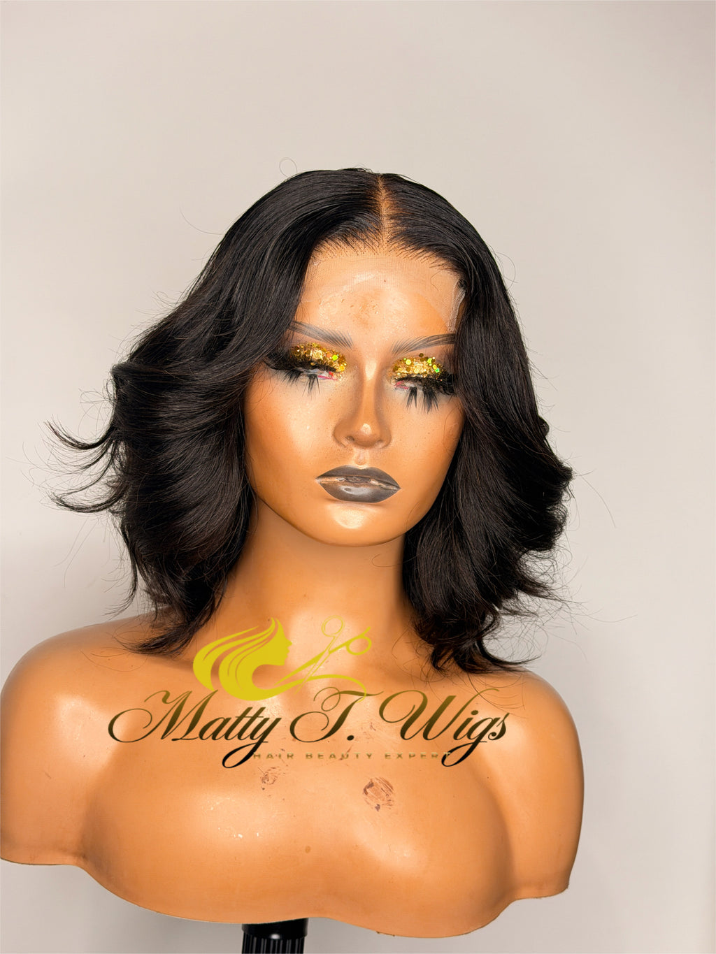 Bob wig 12inch avec HD 4x4 closure