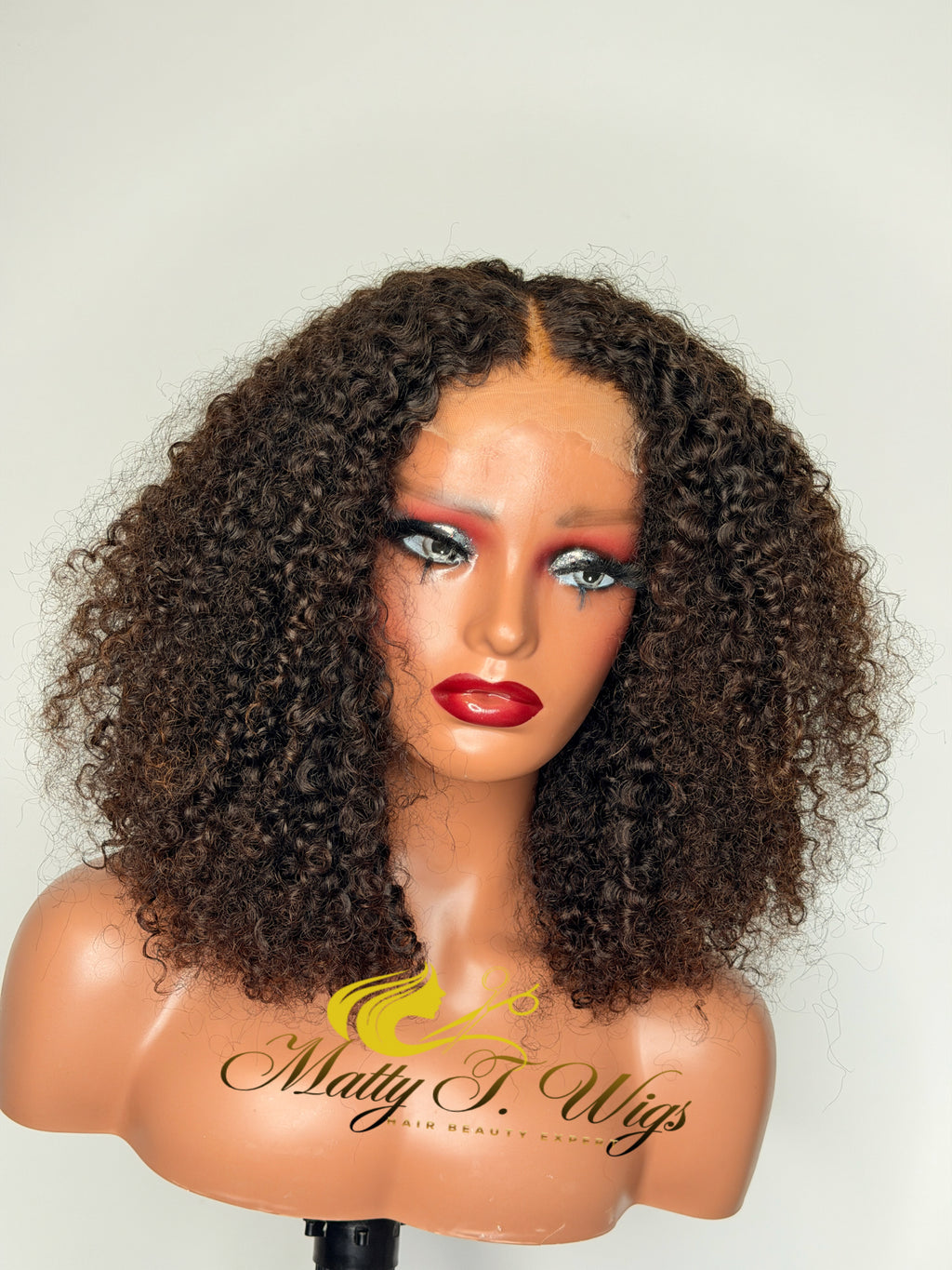 Diva-Kinky curly Wig HD closure