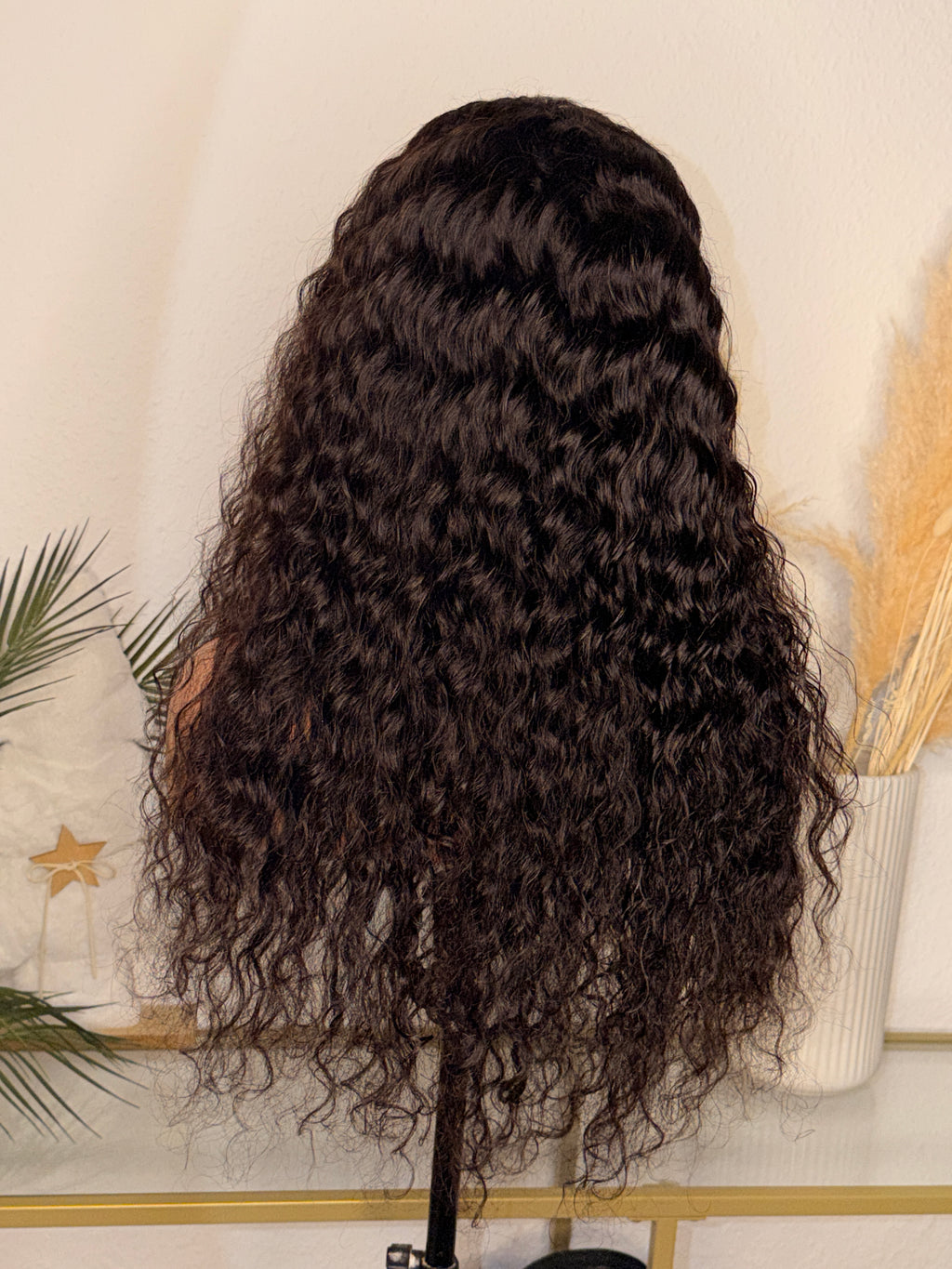 Curly wig 22inch avec closure4x4