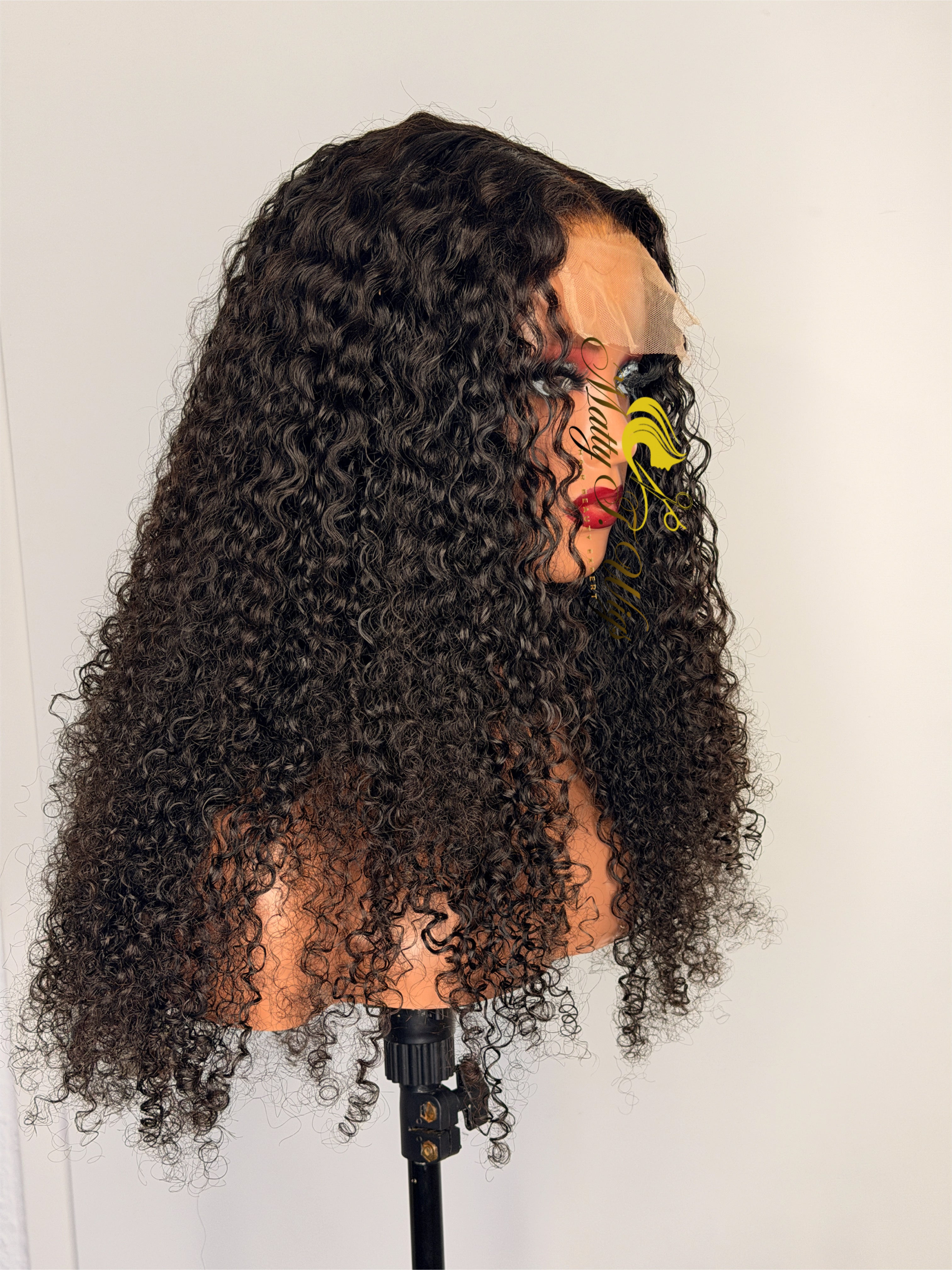 Burmese curl wig 4x4 closure