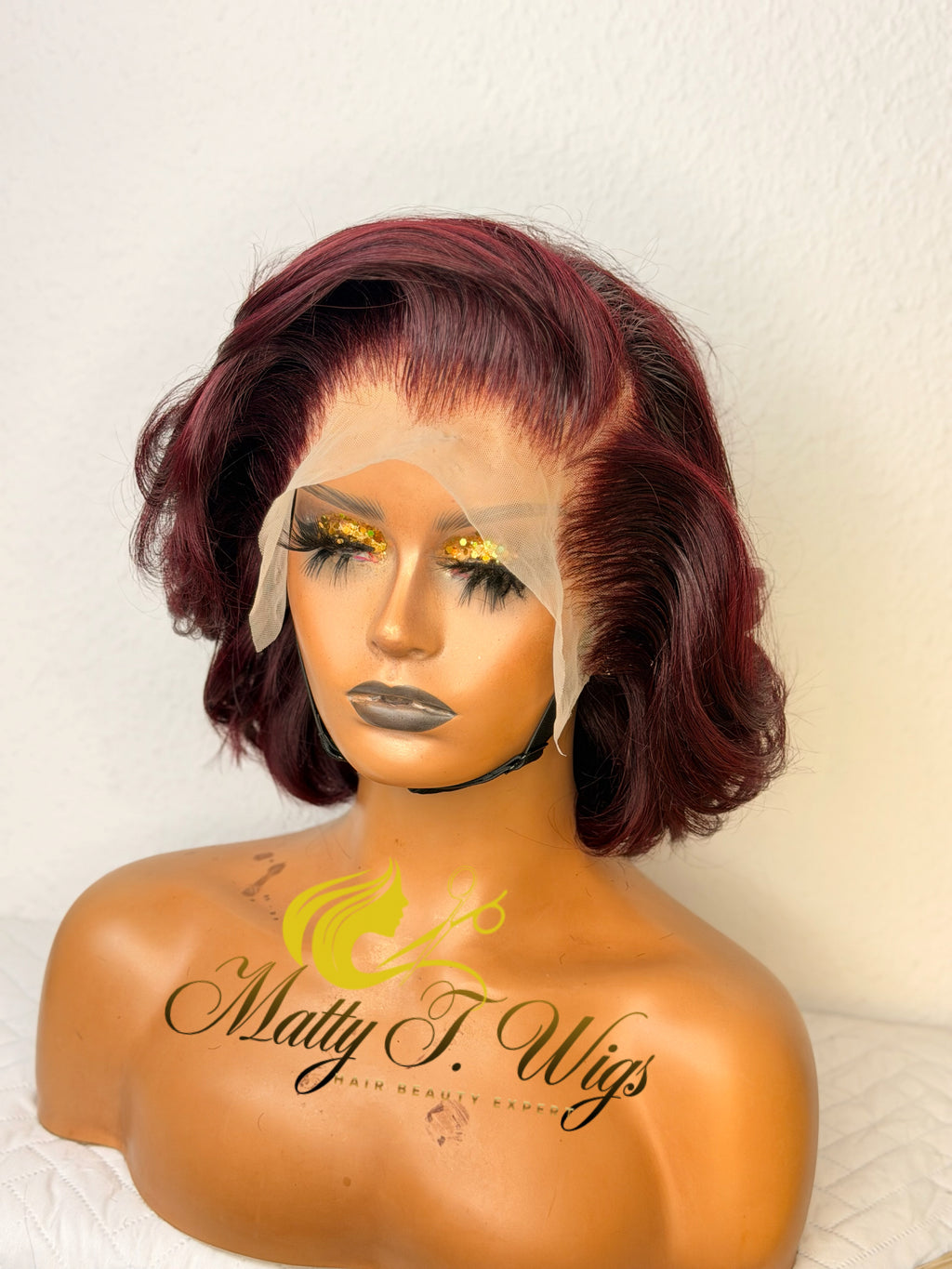 Irma red- Fluffy bob Wig
