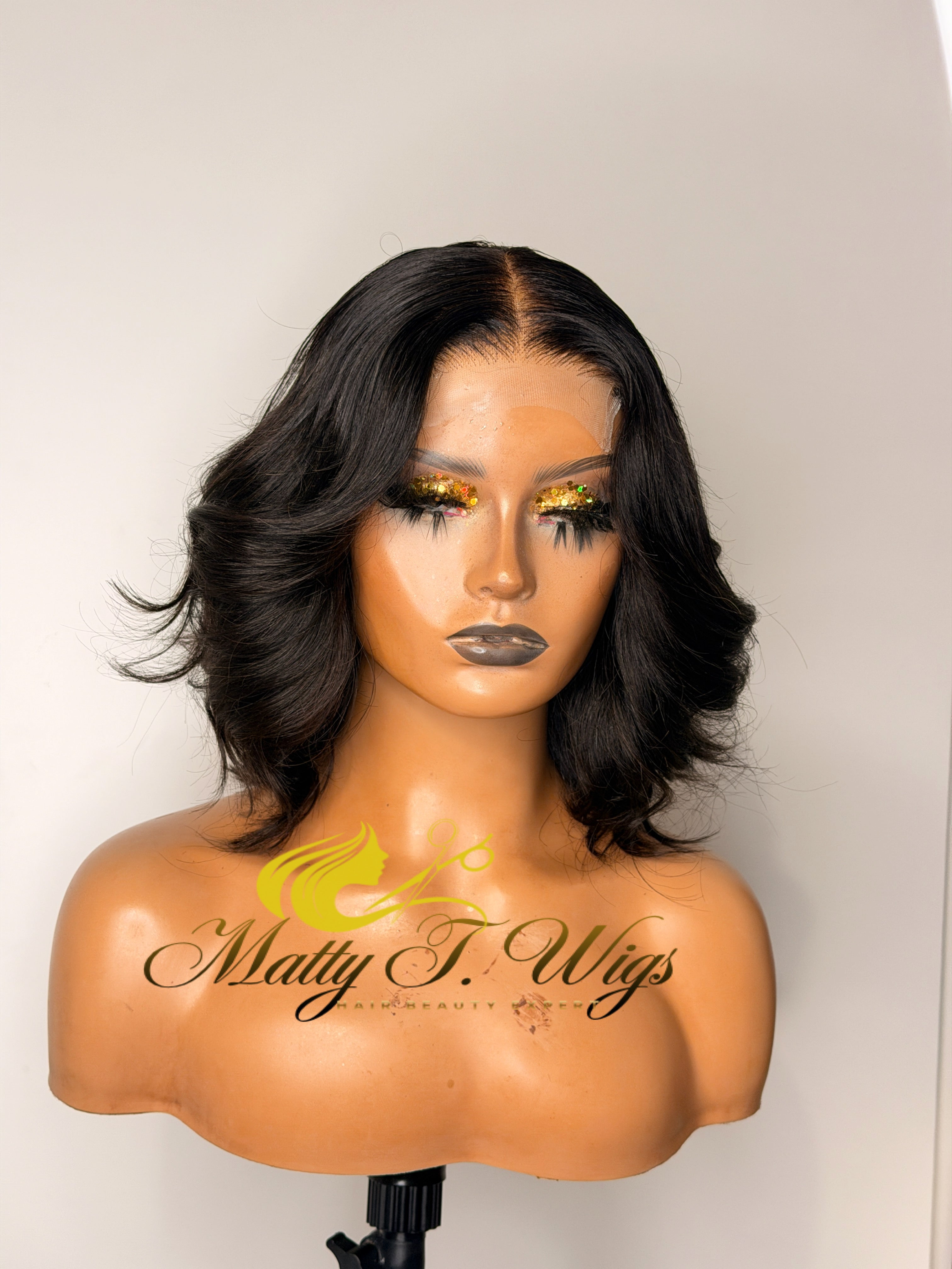 Bob wig 12inch avec HD 4x4 closure