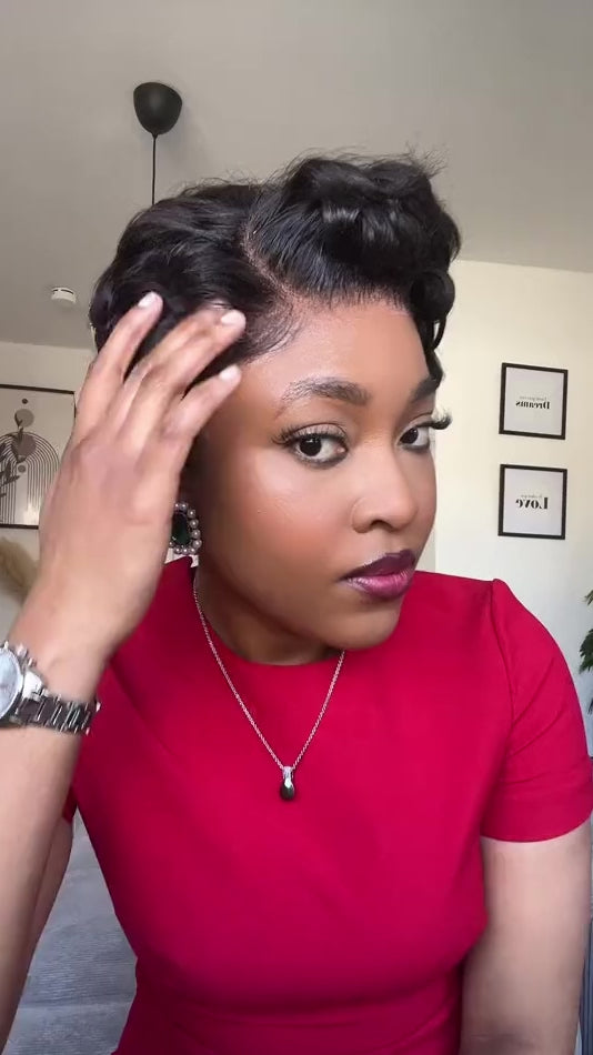 Pixie cut 13x4 wig