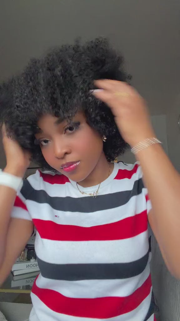 Afro kinky curly
