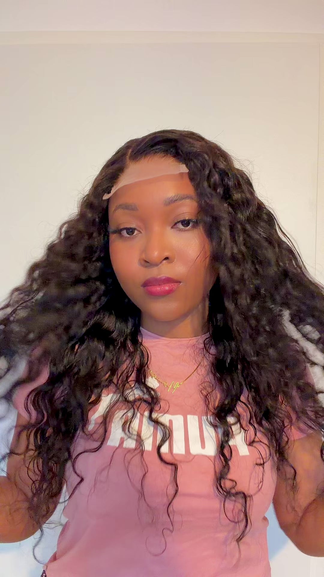 Curly wig 22inch avec closure4x4